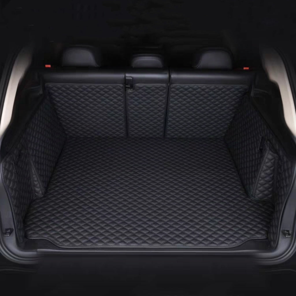 Car Leather Boot Liner Mats For Hyundai For Tucson For Hybrid N Line 2023 2024 2025 Auto Rear Trunk Mat Anti-Slip Waterproof Pad Liner Protector