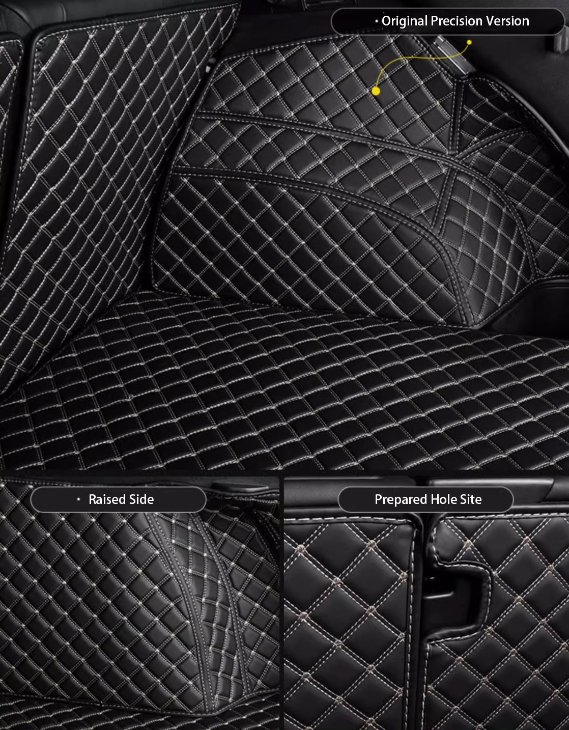 PU leather 3D boot liners for Nissan