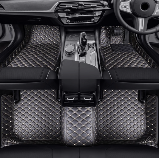 PU leather 3D floor mats for McLaren