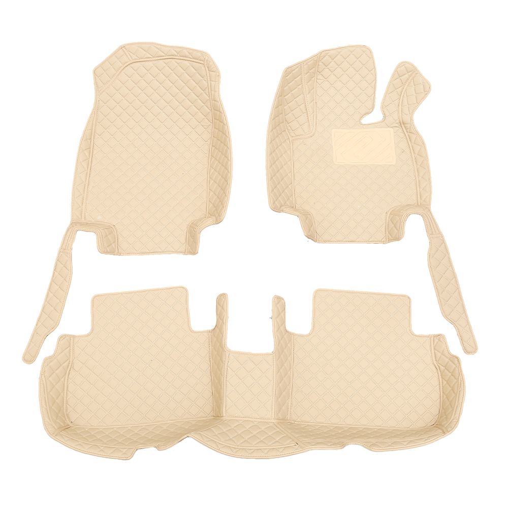 PU leather 3D floor mats for Mahindra